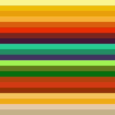 4 seasons color system, color table - Autumn