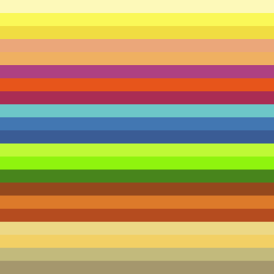 4 seasons color system, color table - Spring